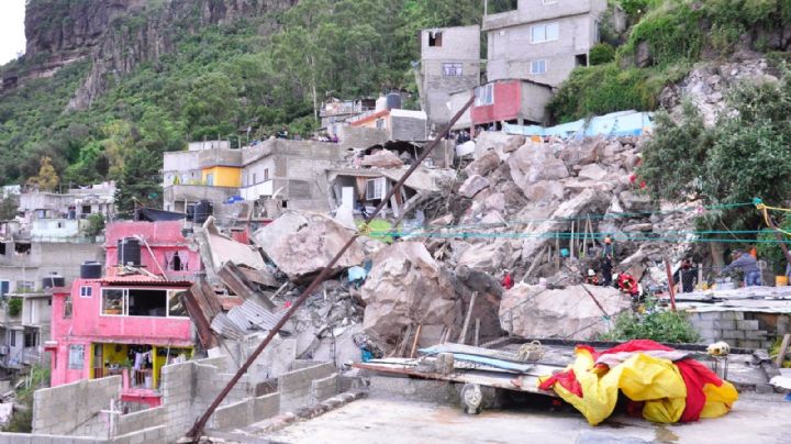 Por riesgo, 126 viviendas tienen que ser desalojadas en el Cerro del Chiquihuite