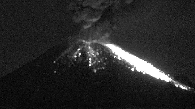 Popocatépetl registra quinta explosión en las últimas 48 horas