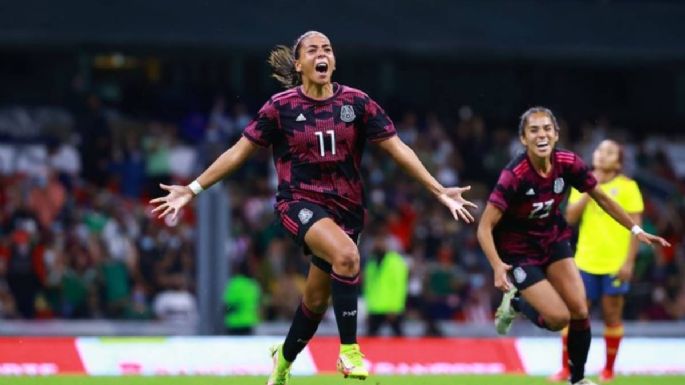 Selección femenil vence 2-0 a Colombia en el estadio Azteca