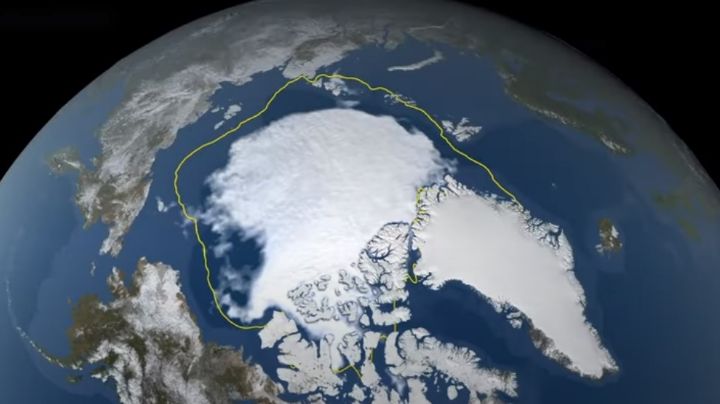 Así se redujo la capa de hielo este verano en el Ártico (Video)
