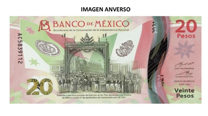 Con nuevo billete de 20 pesos se rinde homenaje al Bicentenario de la Independencia: Díaz de León