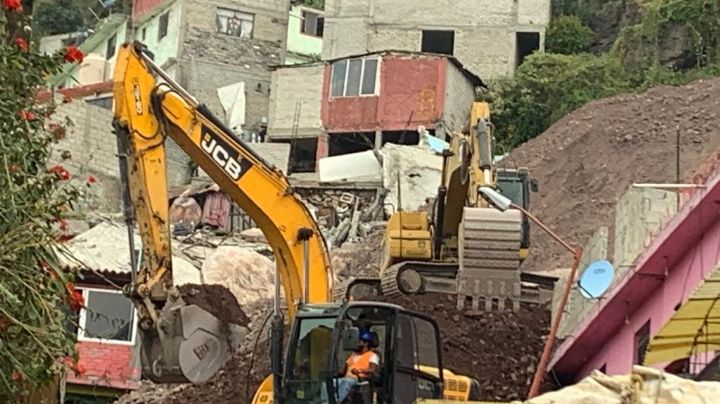 Inicia demolición de 11 casas afectadas por desgajamiento del Chiquihuite