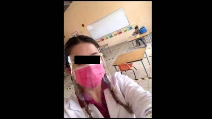 Maestra de preescolar se burla de su único alumno que regresó a clases presenciales