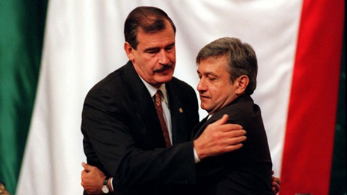 Cuando AMLO era querendón, inocente, bueno... así reaccionó Fox a una foto del 2000