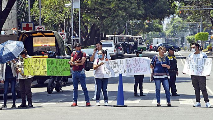 Protesta en el sector salud: la estrategia anticovid se basa en la precarización del trabajo