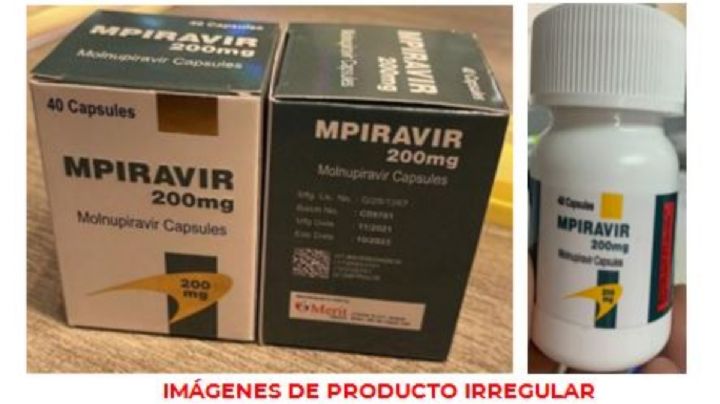 Cofepris alerta por venta de falso Molnupiravir, medicamento contra el covid-19