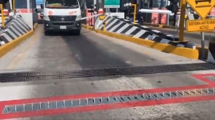 Inicia operaciones el sistema "ponchallantas" en la caseta Las Américas de Ecatepec