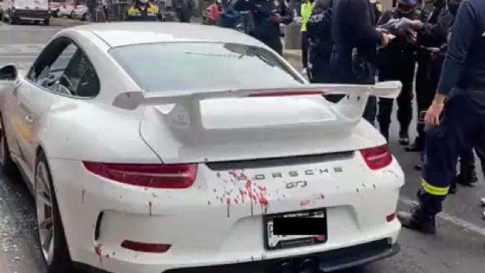 Balean a ocupantes de un Porsche en intento de asalto en la colonia Escandón