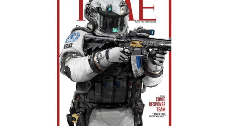Falsa, la portada de la revista Time con soldados de la ONU que combaten el covid-19