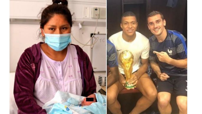 Griezmann Mbappé, así nombró una pareja a su bebé y las redes estallaron