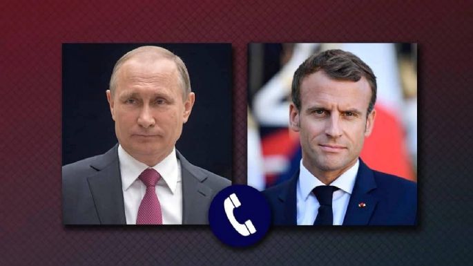 Putin y Macron abordan la situación en Ucrania en una llamada telefónica