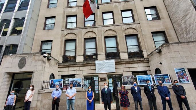 Consulado de México en Nueva York cerrará una semana por el elevado número de contagios de covid-19