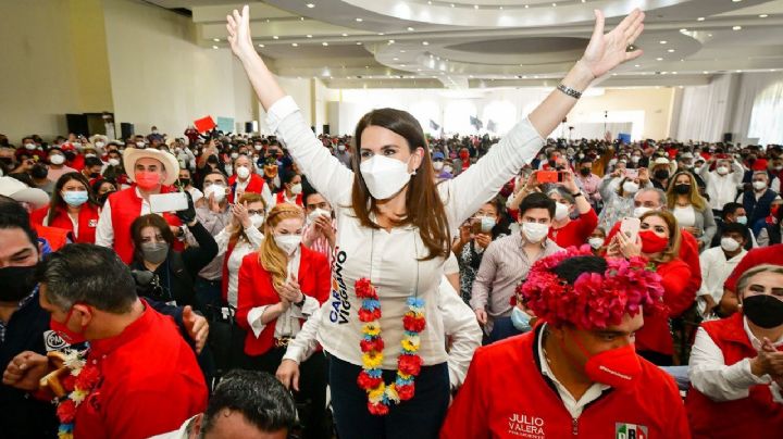 Carolina Viggiano se registra como precandidata de Va por México a la gubernatura de Hidalgo