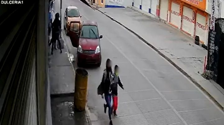 Dos encapuchados secuestran a un niño en Huehuetoca, Edomex (Video)