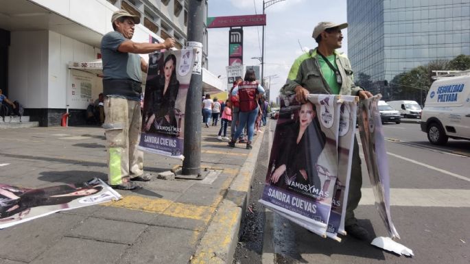 Sandra Cuevas desata polémica por tapizar la alcaldía Cuauhtémoc con su imagen