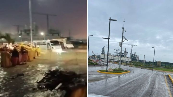 Calderón llama “bodrio” a Dos Bocas tras supuesta inundación; Nahle publica fotos y presume drenaje