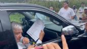 Consejo indígena de Chilapa frena convoy de AMLO en la montaña de Guerrero