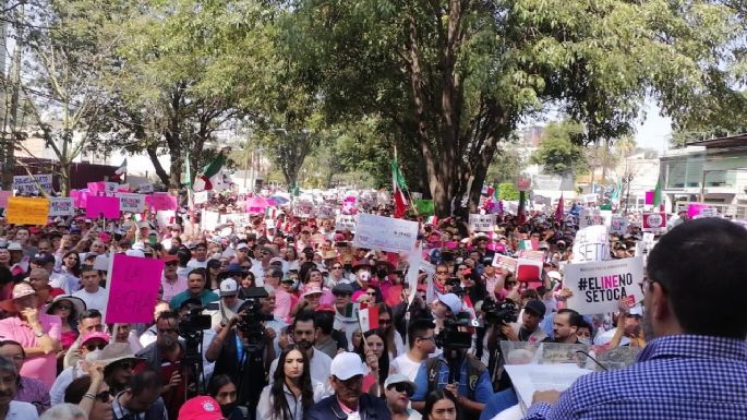 Mariachi ameniza la manifestación en defensa del INE en Guadalajara (Video)