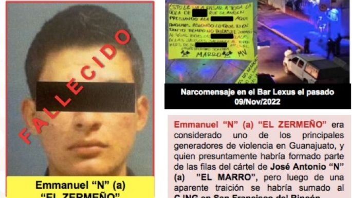 Cae “El Zermeño”, operador del CJNG en San Francisco del Rincón