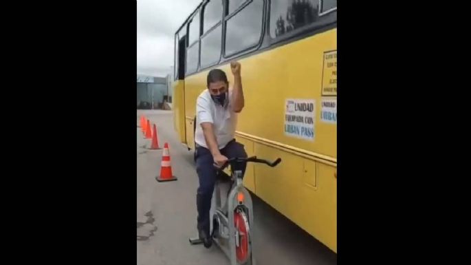 Para que vean lo que se siente: ponen a conductores de autobús en el lugar de los ciclistas (Video)