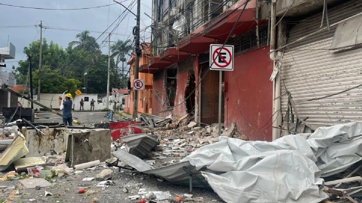 Explosión por fuga de gas sacude el centro de Villahermosa
