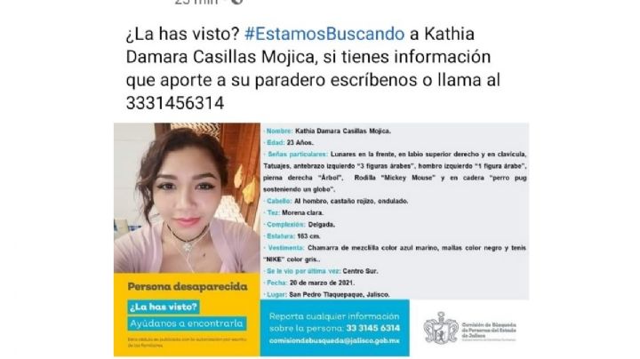 Kathia Damara, más de año y medio desaparecida cuando viajó a la CDMX mediante Bla Bla Car