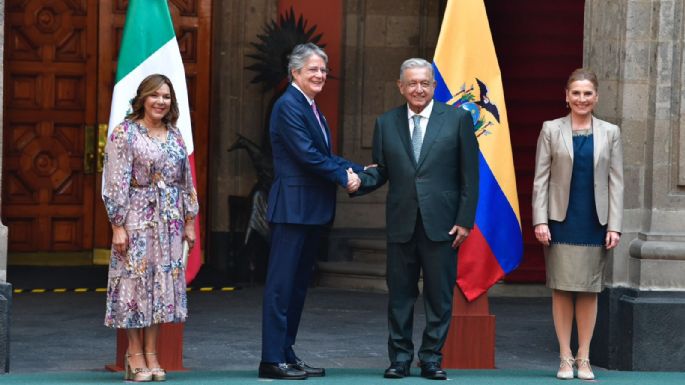 AMLO se reúne con Guillermo Lasso, presidente de Ecuador, en Palacio Nacional (Video)