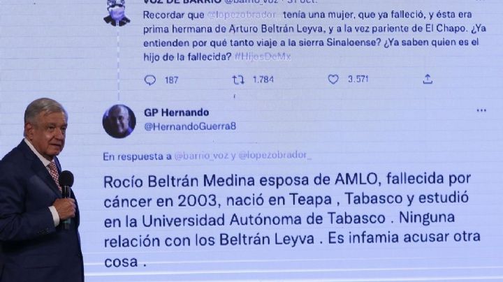 AMLO condena que vinculen a su primera esposa con los Beltrán Leyva: "¿puede haber más miseria?"