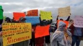 Desplazados por la violencia protestan en el Consulado de EU en Tijuana