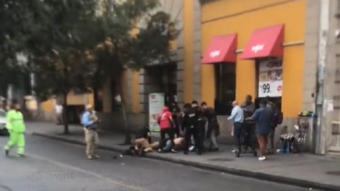 Balacera en el Centro Histórico de la CDMX; hay tres heridos por intento de asalto