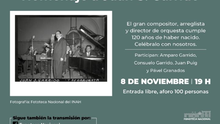 Homenaje musical a Juan S. Garrido en Fonoteca Nacional