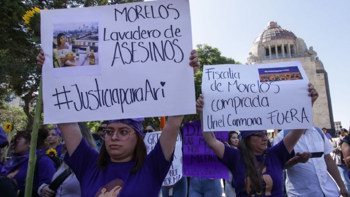 “Ariadna no murió, a Ariadna la mataron”, el grito de las colectivas que marcharon en la CDMX