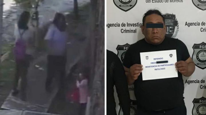 Captan a hombre que agrede a patadas y puñetazos a una niña en Jiutepec; ya fue detenido