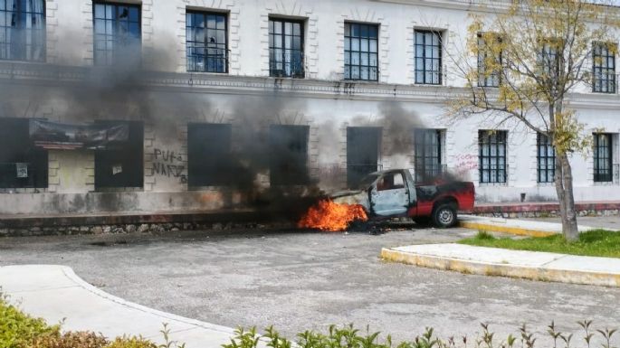 Vandalizan edificios públicos en San Cristóbal para exigir liberación de líder de "motonetos"