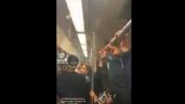 “¡Que lo role!”, gritan a pasajero que fuma presunta mariguana en un vagón del metro de Monterrey