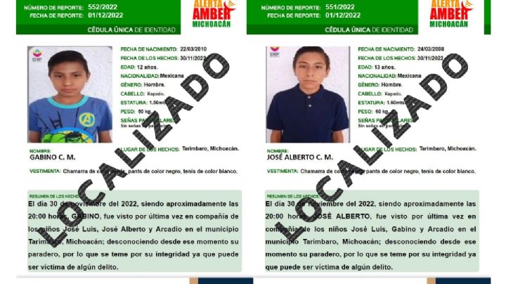 Localizan en Morelia a cuatro menores que escaparon del DIF Tarímbaro