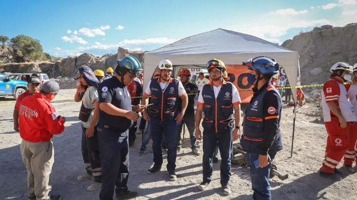 Recuperan un cadáver en el derrumbe de una mina en Teacalco, Morelos