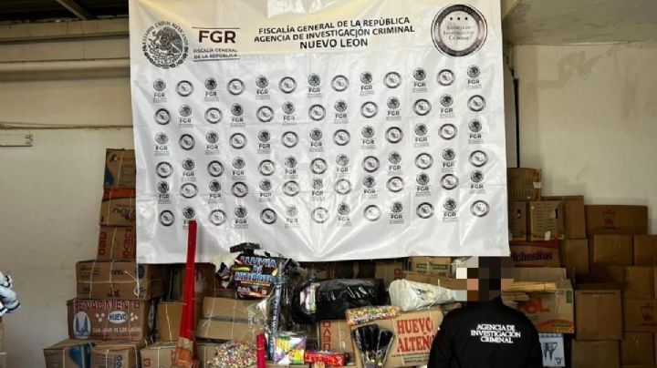 FGR asegura 80 toneladas de pirotecnia en Monterrey
