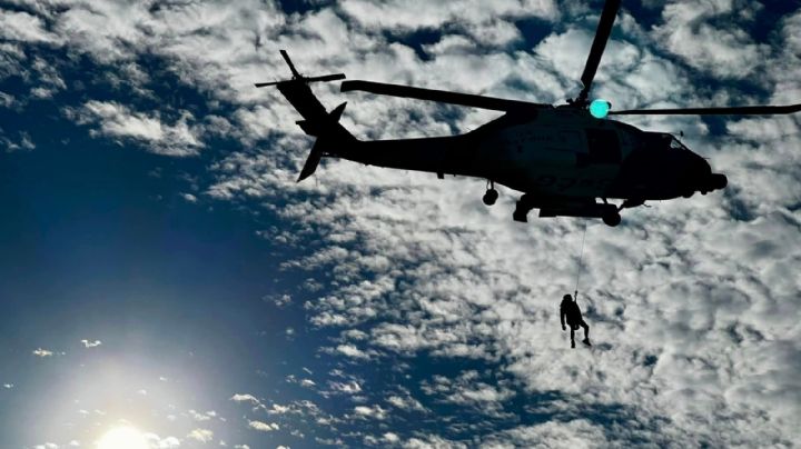 Se estrella helicóptero con cuatro personas a bordo en el Golfo de México