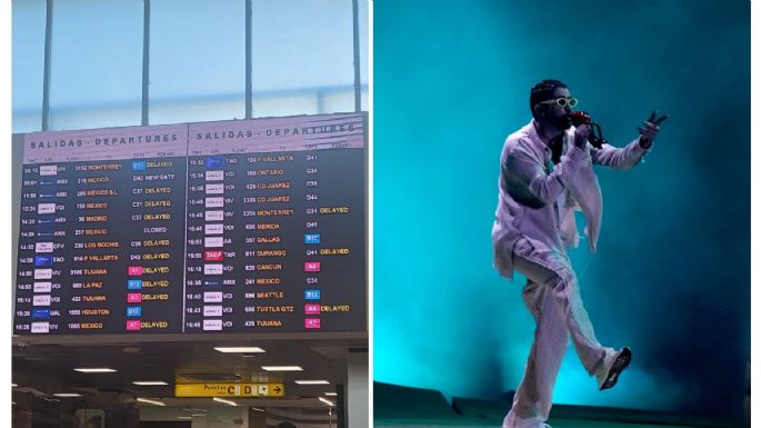 Fans de Bad Bunny que iban a Monterrey quedan varados por retraso y cancelación de vuelos