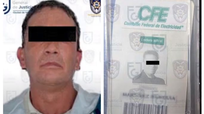 Cae violador serial en la CDMX; usó credencial falsa de la CFE para engañar a 10 víctimas