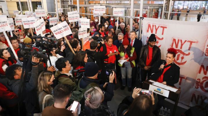 The New York Times comienza su primera huelga en 40 años por disputas laborales sobre salarios