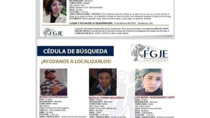 Universitarios desaparecidos en Zacatecas son hallados asesinados