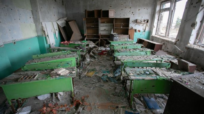 Más de 750 escuelas han sido dañadas en el este de Ucrania, reporta la UNICEF