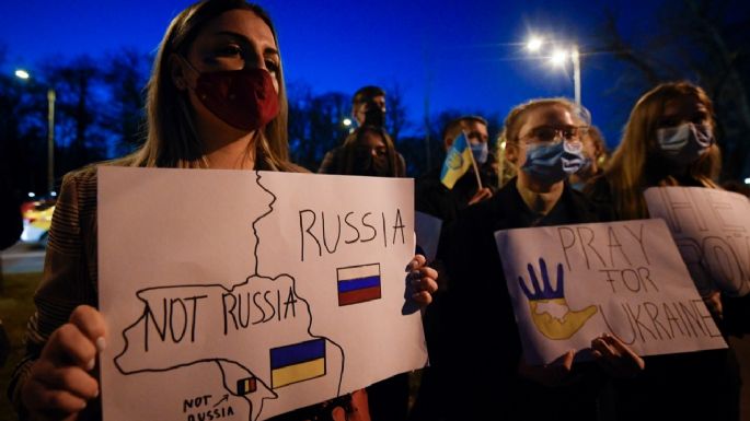 Más de mil 800 detenidos en las protestas en Rusia contra la invasión de Ucrania