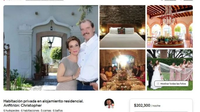 Fox niega que rente la Hacienda San Cristóbal en Airbnb por 203 mil pesos la noche