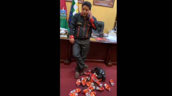 Piden prisión preventiva para el gobernador de La Paz por montar fiestas con alcohol en su despacho (Video)