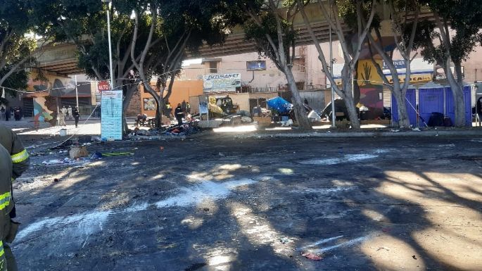 Guardia Nacional desalojó 382 personas del campamento migratorio El Chaparral en Tijuana