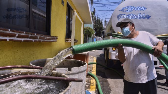 CDMX suministró 300 pipas con agua por fallas en el sistema Cutzamala