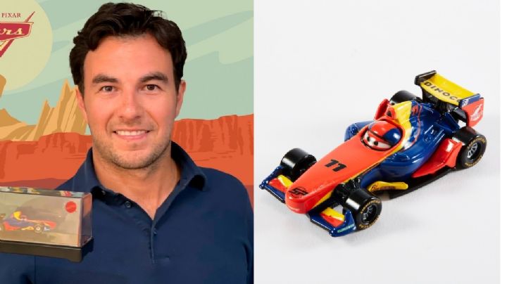 Homenaje a “Checo” Pérez; así es el auto temático de Cars que Disney, Pixar y Mattel le hicieron